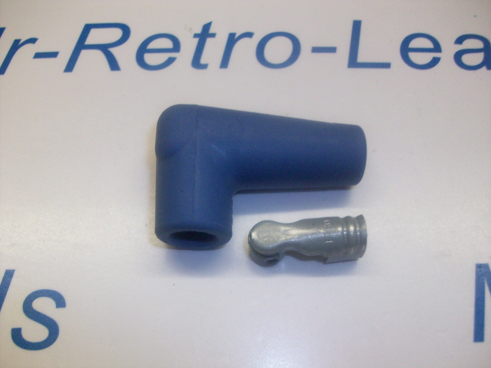 Blue 90" Degree Ignition Lead Spark Plug Boot Fitting 90" Spark Plug Terminal
