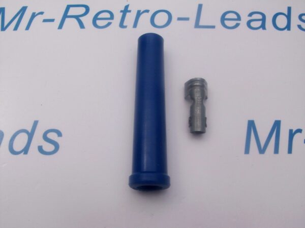 Blue Silicone Ignition Lead Spark Plug Boot & Terminal Fitting Boot Straight Fit