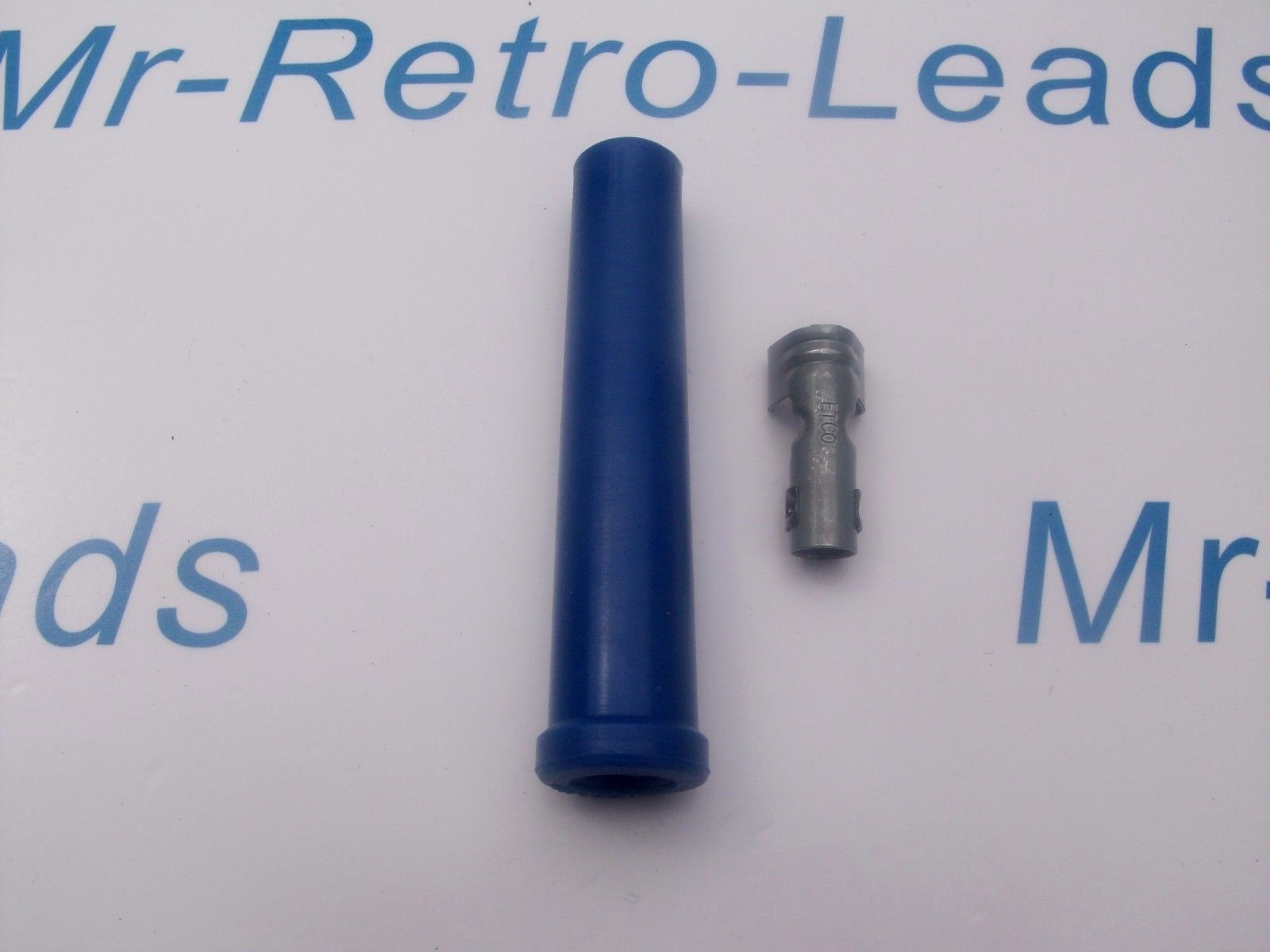 Blue Silicone Ignition Lead Spark Plug Boot & Terminal Fitting Boot Straight Fit