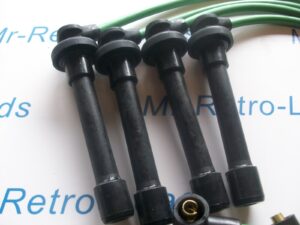 Green 8mm Performance Ignition Leads Honda Crx 1.6i Vti Mkiii Targa Sohc Leads