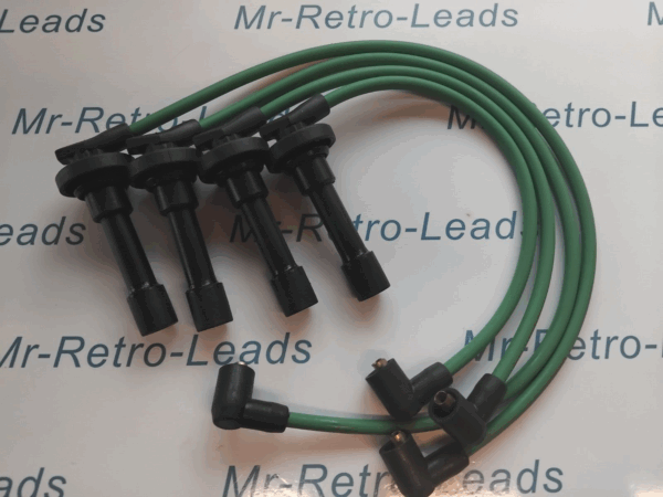 Green 8mm Performance Ignition Leads For The Civic D16 Dohc Engines Quality Ht
