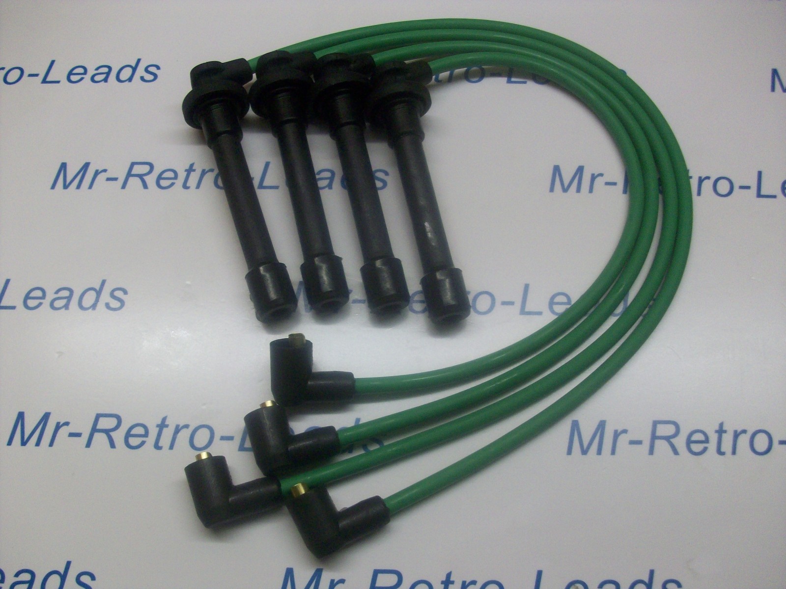 Green 8mm Performance Ignition Leads For The Civic 2.0i 1.8i 1.6i 1.5i 1.4i 16v 