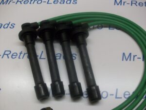 Green 8mm Performance Ignition Leads For The Civic 2.0i 1.8i 1.6i 1.5i 1.4i 16v