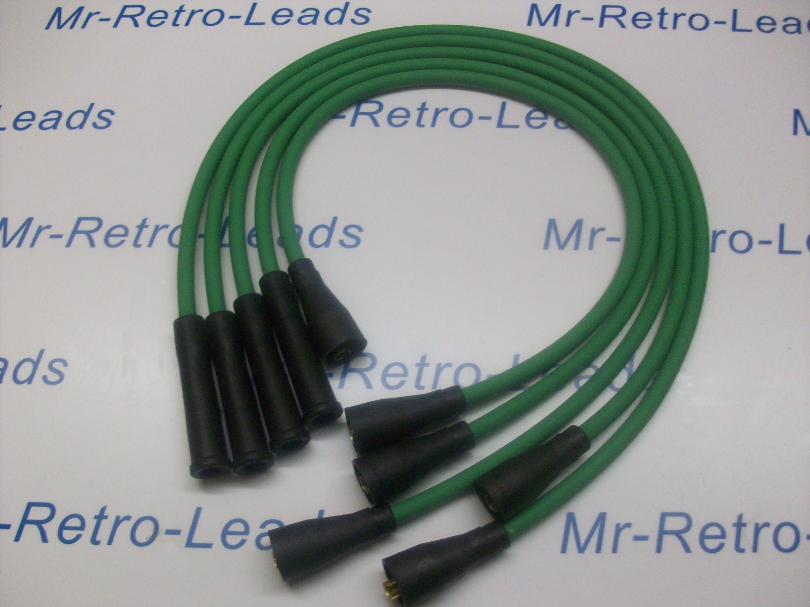 Green 8mm Performance Ignition Leads For The Escort Mk2 Mk3 Fiesta Mk1 Mk2 Ht..