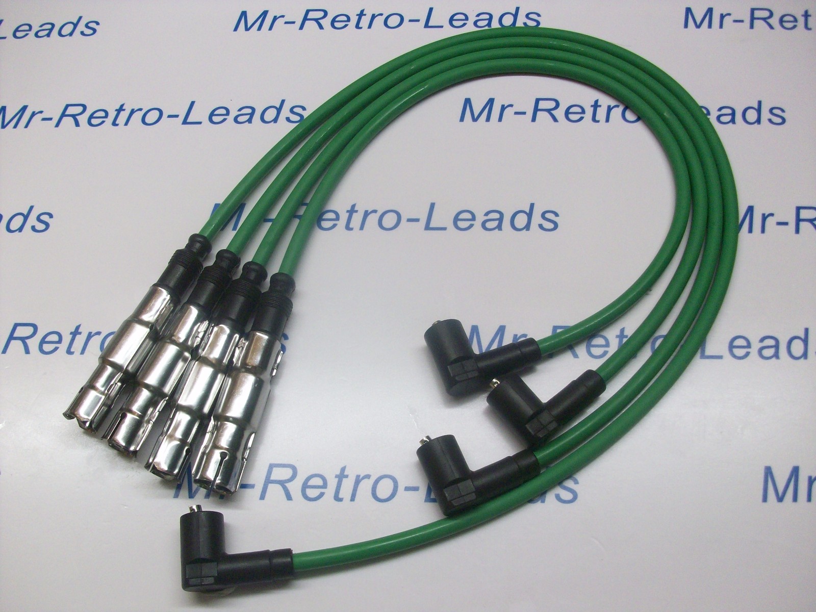 Green 8mm Performance Ignition Leads Golf Polo Lupo 1.0 1.4 Quality Ht Leads