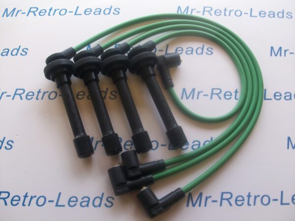 Green 8mm Performance Ignition Leads For Civic D Series Aerodeck 1.4i 15 16 16v