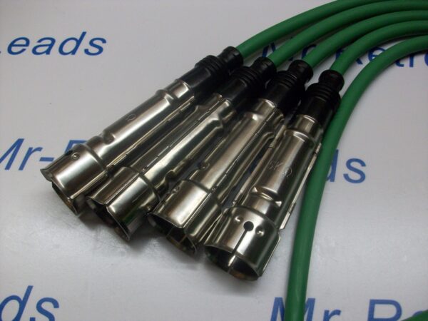 Green 8mm Performance Ignition Leads Golf Mk2 Mk3 Gti 8v M4 Distributor Cap