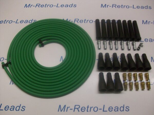 Green 8mm Performance Ignition Lead Kit V8 Kit Car Kit 6 Meters Kit Car Quality