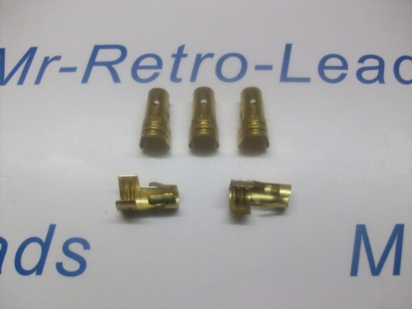 Ignition Lead Distributor Brass Terminal X 5 Ht Straight Push In Type 8mm 7mm