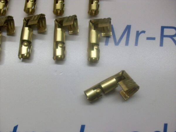 Ignition Lead Distributor Brass Terminal X 9 Ht 90" Degree Din Type For 8mm 7mm
