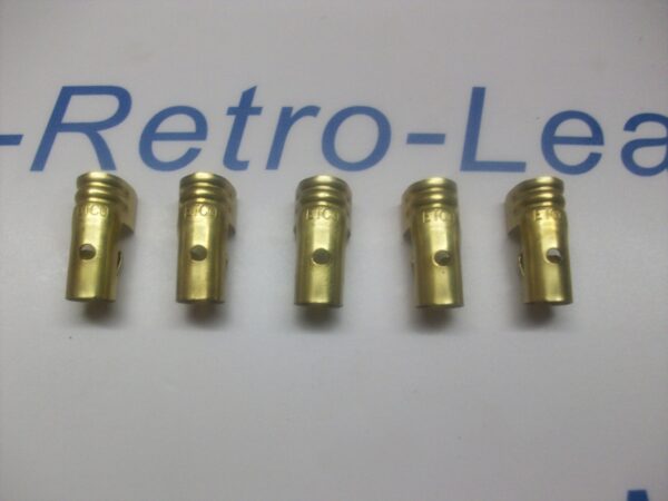 Ignition Lead Distributor Brass Terminals X 5 Ht Straight Push In Type 7mm Lucas