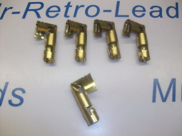 Ignition Lead Distributor Brass Terminal X5 Ht Right Angle Push In Type 8mm 7mm
