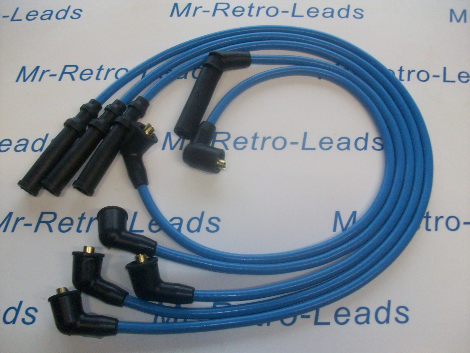 Light Blue 8mm Performance Ignition Leads Figaro Coupe 1.0 Turbo 91 > 92 Quality