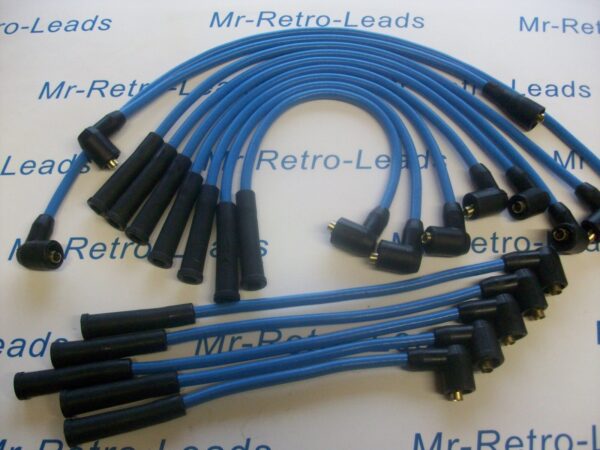 Light Blue 8mm Performance Ignition Leads Fits Jaguar  E-type S3 Roadster S3 2+2