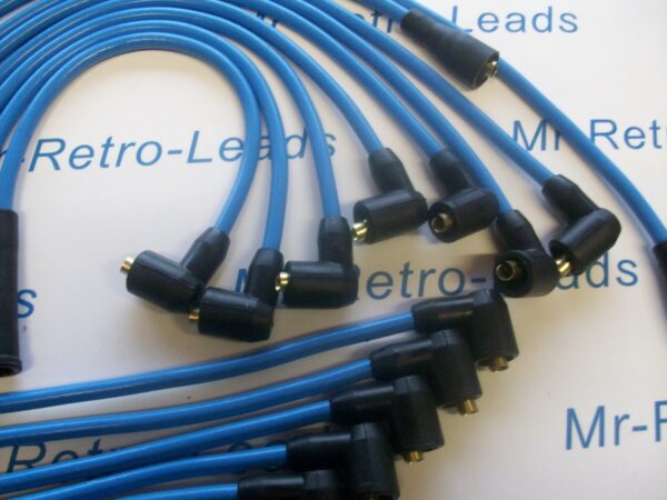 Light Blue 8mm Performance Ignition Leads Fits Jaguar  E-type S3 Roadster S3 2+2