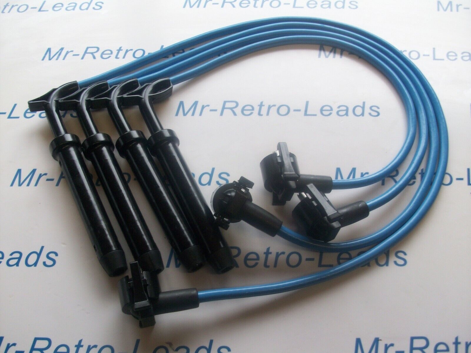 Light Blue 8mm Performance Ignition Leads Escort Mk5 Turbo Xr3i Xr2i I.6i Efi Rs