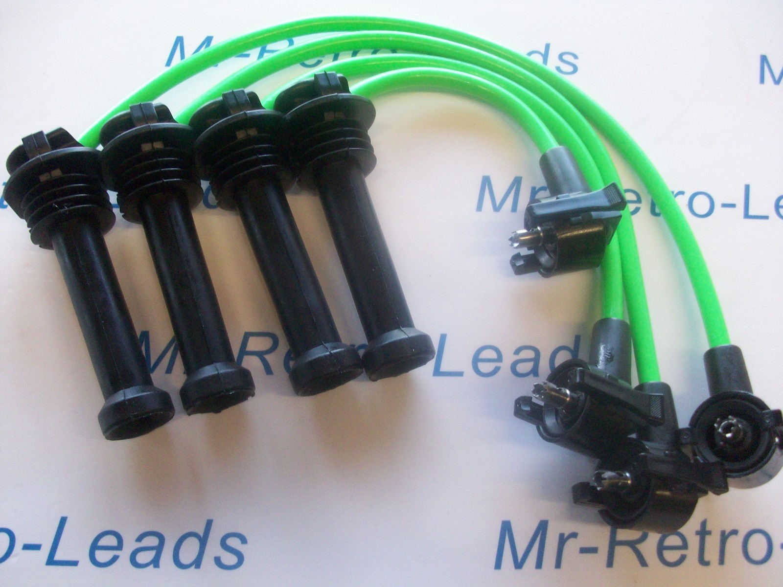Lime Green  8mm Ignition Leads For The Escort Fiesta 1.6i 1.8i 2.0i 16v  Quality