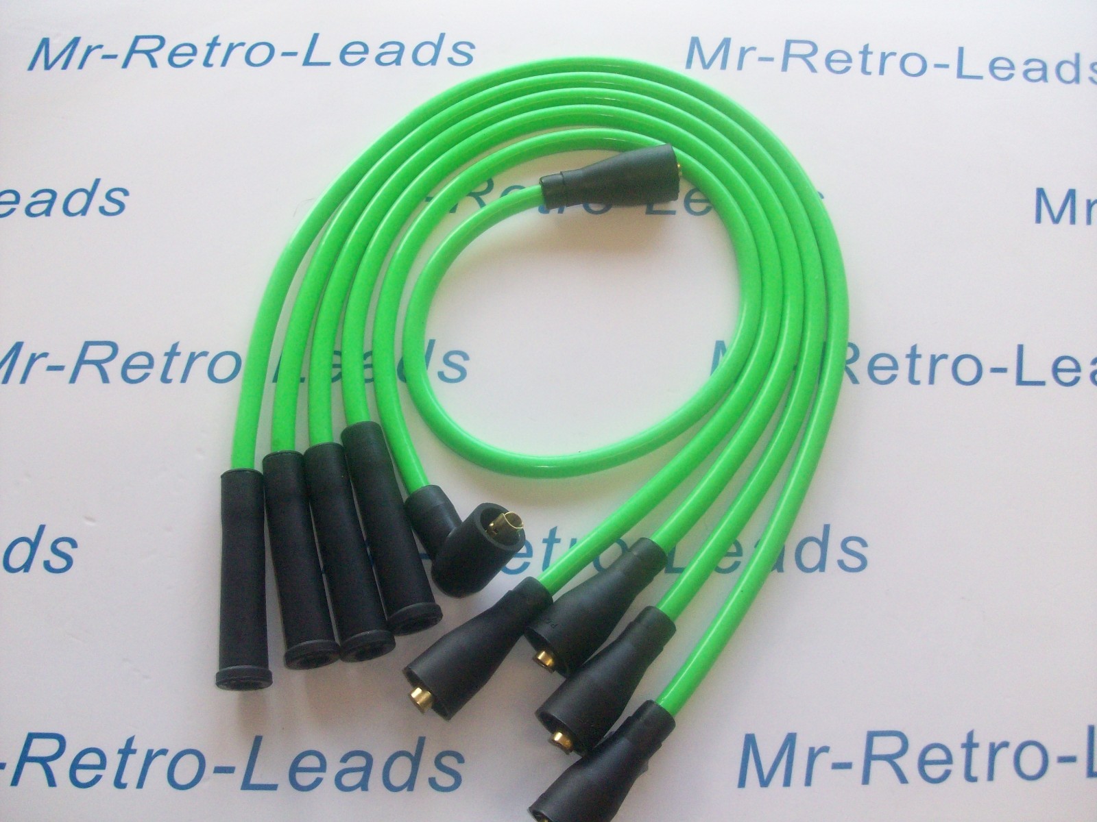 Lime Green 8mm Ignition Leads Escort Mk1 2 Mexico 1.6 Sport Capri As Kawasaki Ht