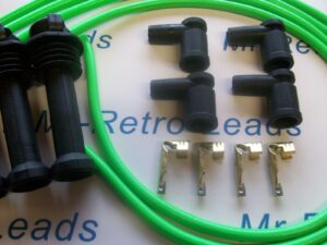 Lime Green 8mm Performance Ignition Lead Kit Zetec Black Top Kit-car Part Built