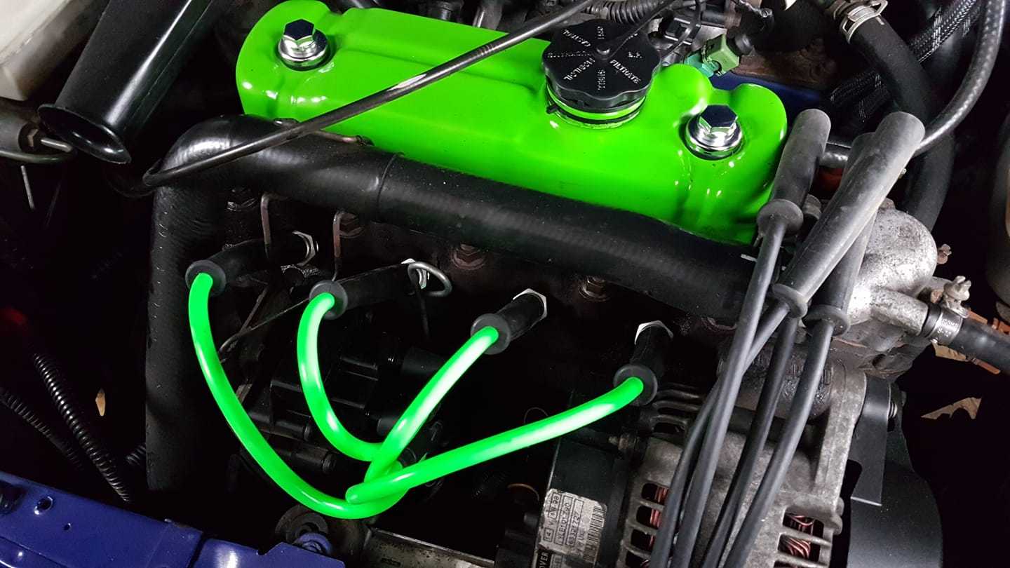 Lime Green 8mm Performance Ignition Leads Mini Mpi Paul Smith Mini 1996 > 2000