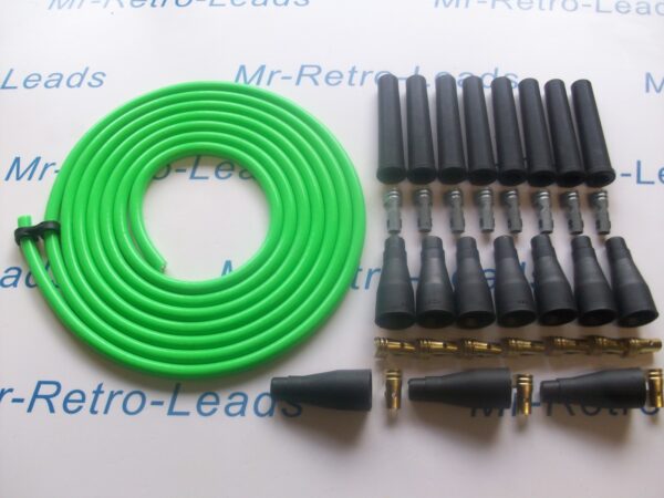 Lime Green 8mm Performance Ignition Lead Kit V8 Kit Car 6 Meters Quality Ht Lead