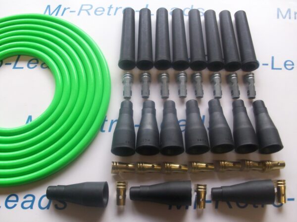 Lime Green 8mm Performance Ignition Lead Kit V8 Kit Car 6 Meters Quality Ht Lead
