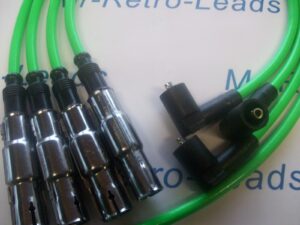 Lime Green 8mm Performance Ignition Leads Leads Fits Golf Polo Lupo 1.0 1.4 8v