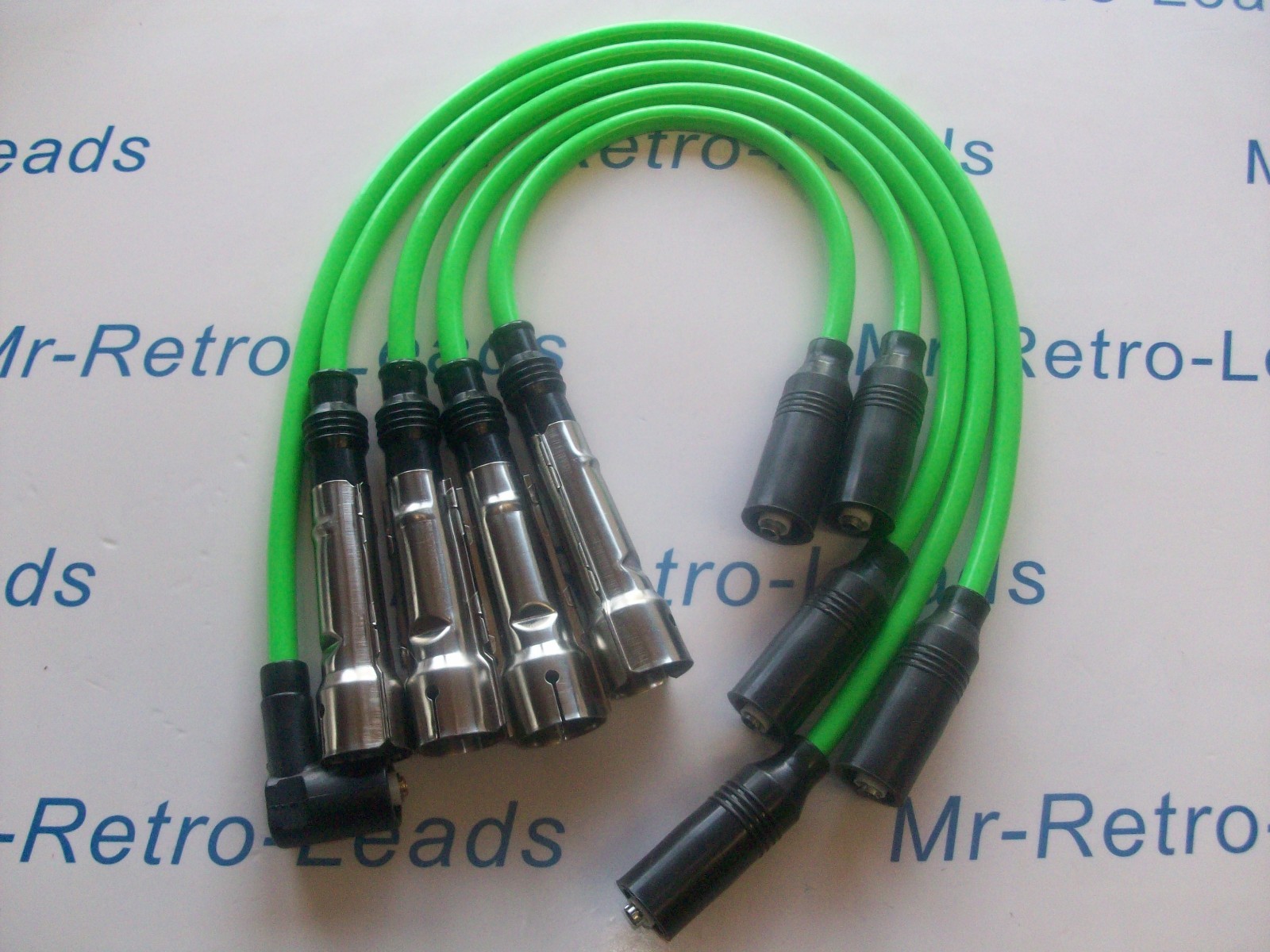 Lime Green 8mm Performance Ignition Leads Golf Mk2 Mk3 Gti 8v M4 Cap Quality