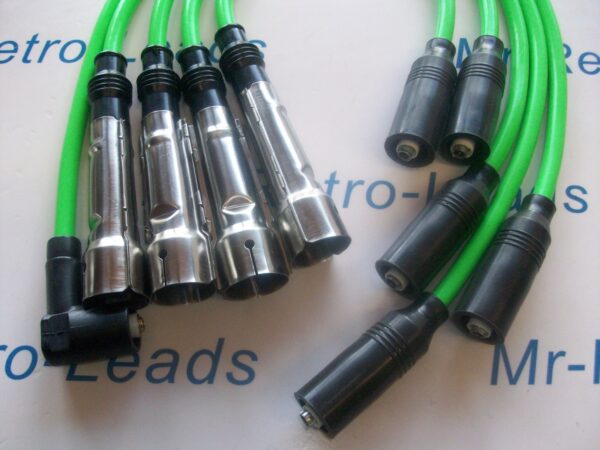 Lime Green 8mm Performance Ignition Leads Golf Mk2 Mk3 Gti 8v M4 Cap Quality