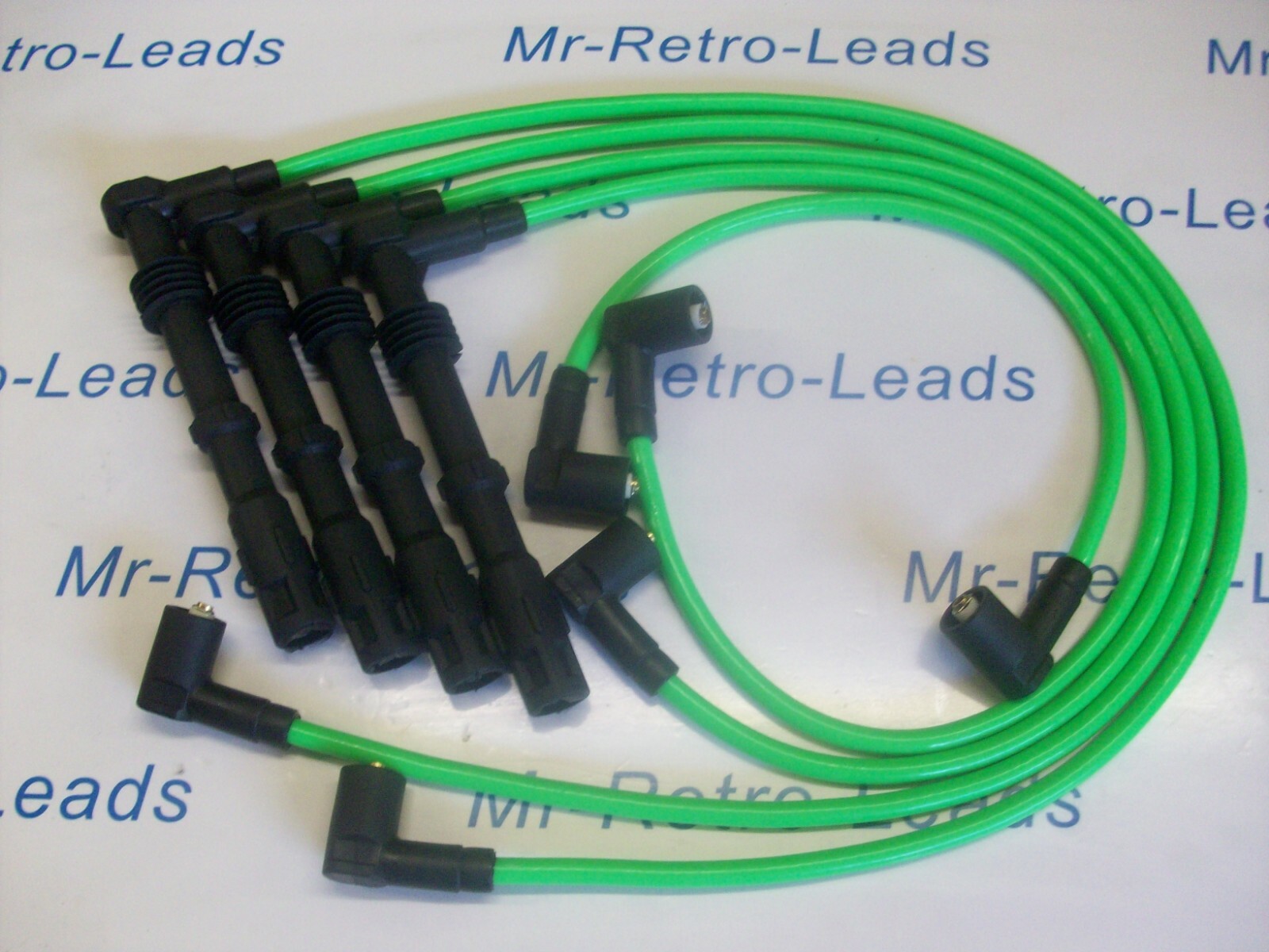 Lime Green 8mm Performance Ignition Leads Gti Corrado Ibiza Scirocco 1.8 2.0 16v
