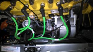 Lime Green 8mm Performance Ignition Lead Classic Mini Cooper S Sprite Midget
