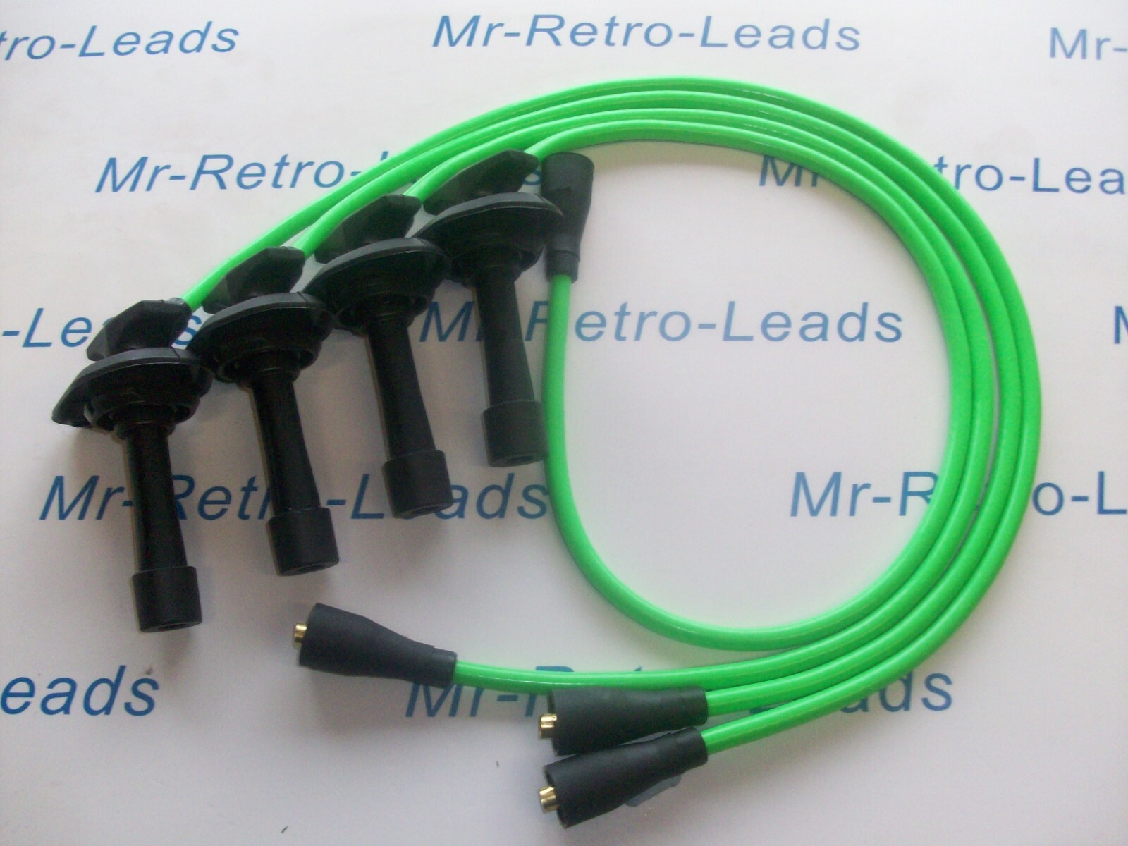 Lime Green 8mm Performance Ignition Leads Fits Subaru Impreza 2.0 Turbo Wrx Sti