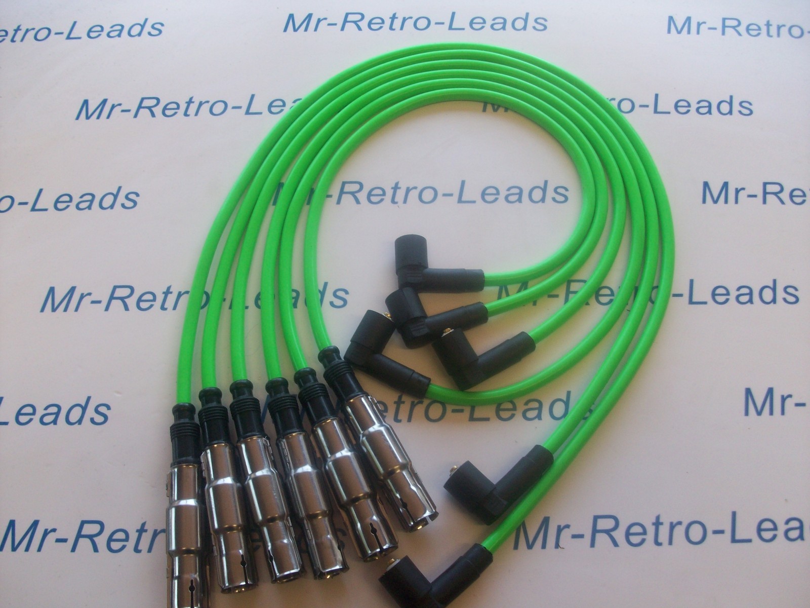 Lime Green 8mm Performance Ignition Leads Vr6 Mk3 Vr6 Obd2 Passat 2.8 Quality Ht
