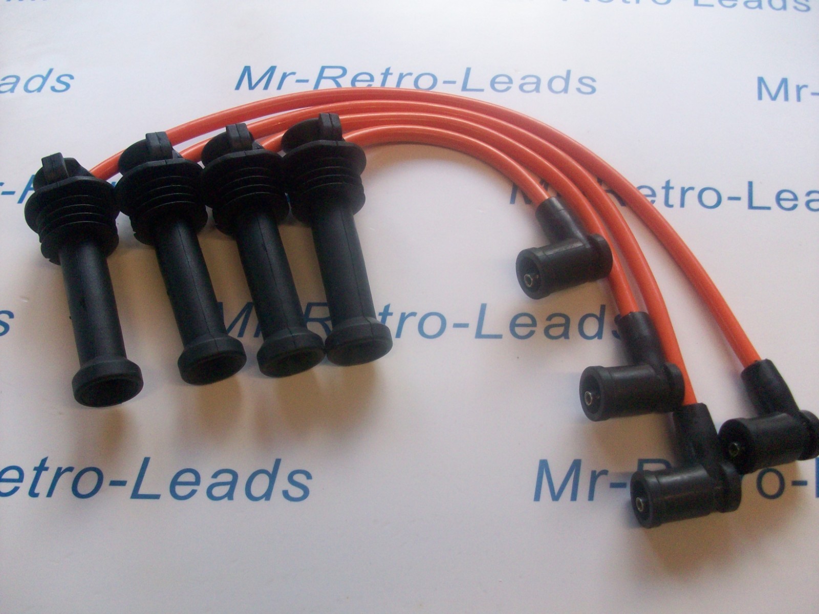 Orange 8mm Performance Ignition Leads Zetec S Focus Fusion Puma Quality Ht Leads