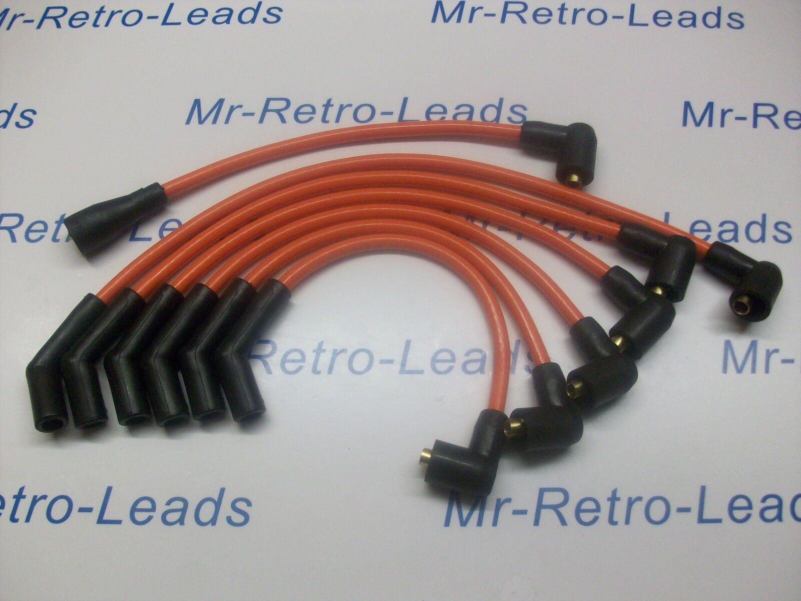 Orange 8mm Performance Ignition Leads Triumph Tr5 Tr6 Gt6 Quality. Hand Built Ht