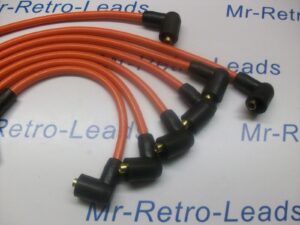 Orange 8mm Performance Ignition Leads Triumph Tr5 Tr6 Gt6 Quality. Hand Built Ht