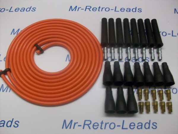 Orange 8mm Performance Ignition Lead Kit V8 Kit Car Kit 6 Meters Kit Car Quality