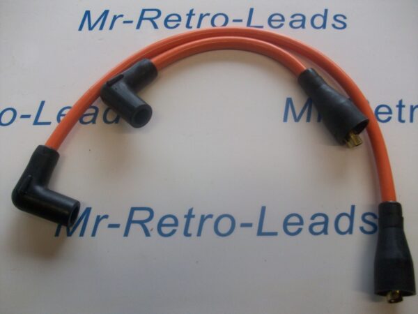 Orange 8mm Performance Ignition Lead Harley Davidson Fatboy 1340 1996 Evo Engine