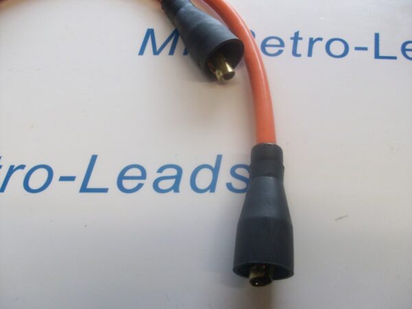 Orange 8mm Performance Ignition Lead Harley Davidson Fatboy 1340 1996 Evo Engine