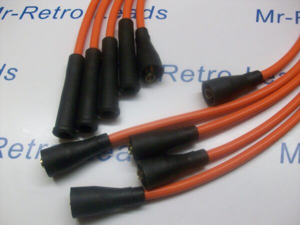 Orange 8mm Performance Ignition Leads For The Capri 1.6 2.0 Ohc Cortina P100