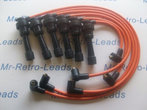 Orange 8mm Performance Ignition Leads To Fit Mitsubishi 3000 Gt Diamante Quality