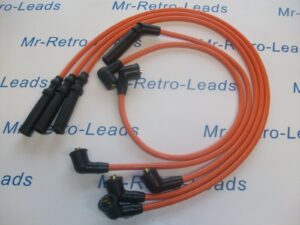 Orange 8mm Performance Ignition Leads Figaro Coupe 1.0 Turbo 91 > 92 Quality