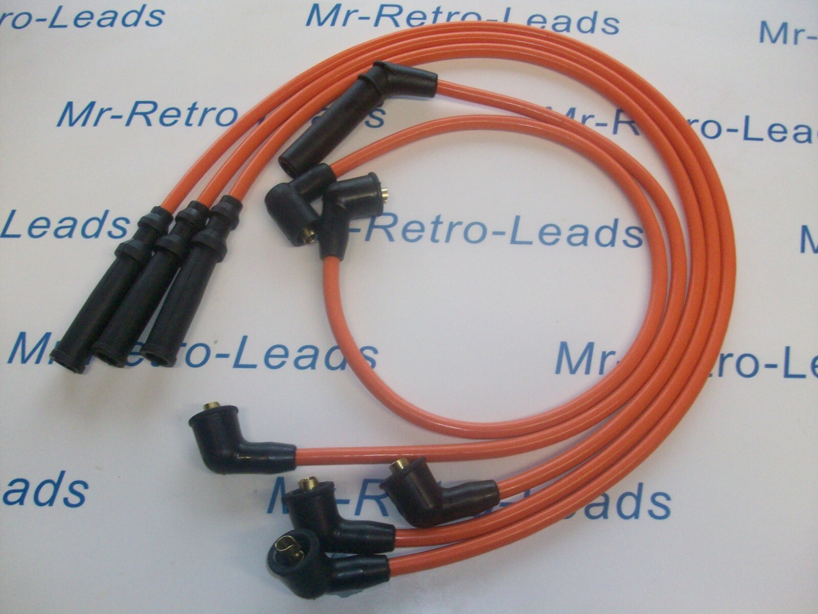 Orange 8mm Performance Ignition Leads Figaro Coupe 1.0 Turbo 91 > 92 Quality