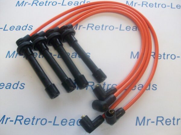Orange 8mm Performance Ignition Leads Honda Crx 1.6i Vti Mkiii Targa Sohc Leads