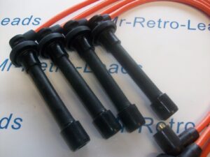 Orange 8mm Performance Ignition Leads Honda Crx 1.6i Vti Mkiii Targa Sohc Leads