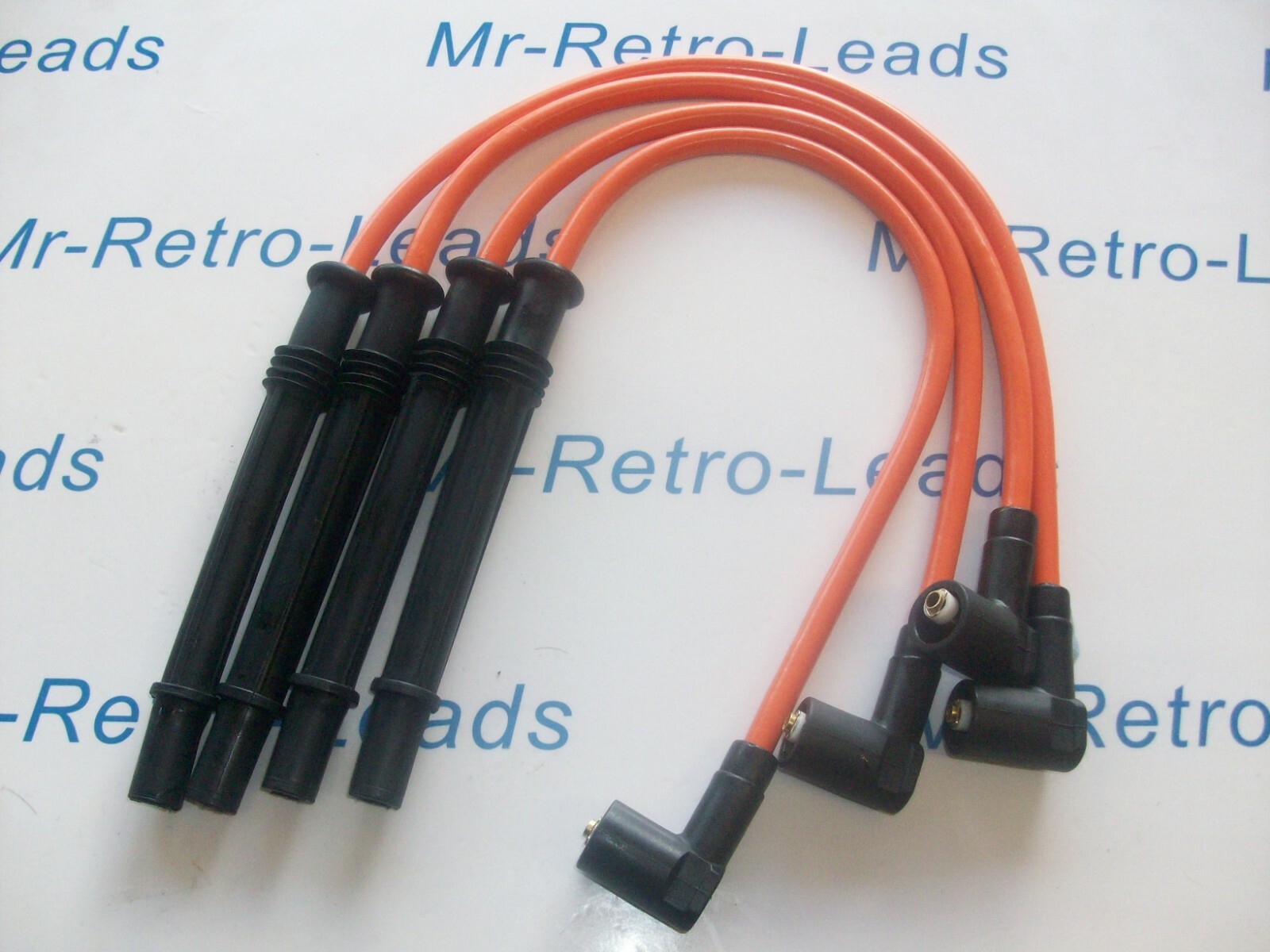 Orange 8mm Performance Ignition Leads For Clio Twingo 1.2 Turbo Modus D4f 16v