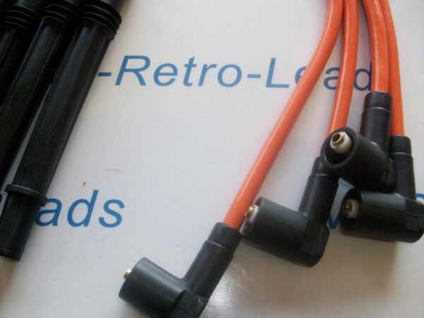 Orange 8mm Performance Ignition Leads For Clio Twingo 1.2 Turbo Modus D4f 16v