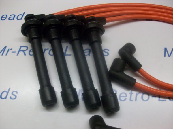 Orange 8mm Performance Ignition Leads For The Civic 2.0i 1.8i 1.6i 1.5i 1.4i 16v