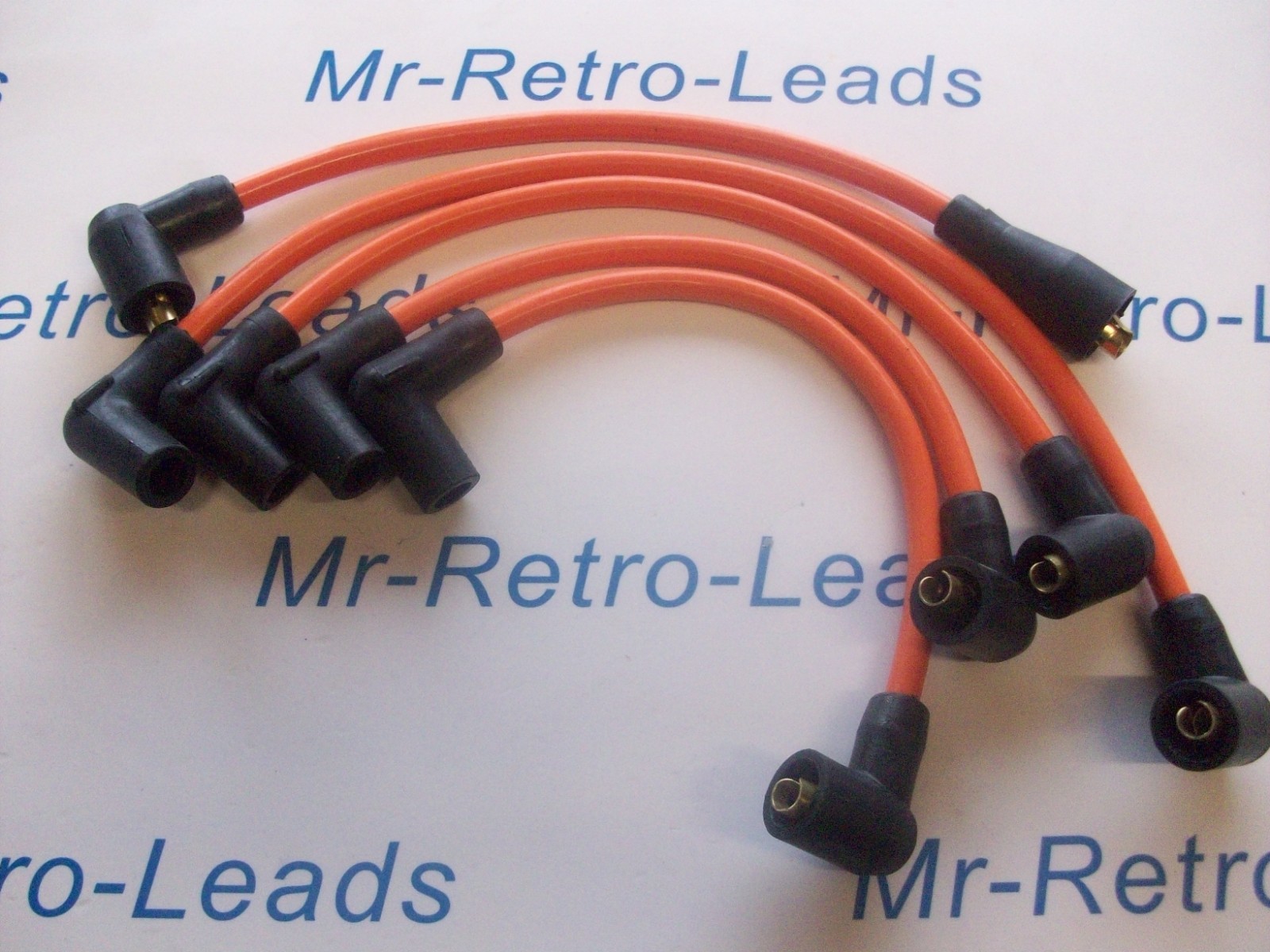 Orange 8mm Performance Ignition Leads For Classic Mini Cooper S Sprite Midget Ht