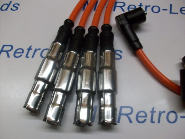 Orange 8mm Performance Ignition Leads Golf Polo Lupo 1.0 1.4 Quality Ht Leads